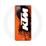 &Uuml;mbris Samsung Galaxy S20 FE KTM Logo valge oranži taustaga