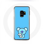 Coque pour Samsung Galaxy S9 Plus Bangtan BTS BT21 Koya RM Fond Bleu