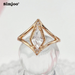 SIMJOO Teemant &Otilde;&otilde;nes Teemant S&otilde;rm Roosa Kuld Naiste Moeehted 6