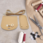 Koti p&otilde;hi heegeldamiseks, komplekt lukuga, klapiga, pandlad, isetegemise aksessuaarid, &otilde;lg