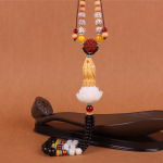 Buddha kuju auto ripats 28 cm rippuv ornament Autode aksessuaarid puidust kingitus universaalne tutt Style B