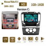 Android autoraadio Nissan Tiida C11 jaoks 2004 - 2013 Carplay Navi GPS Multimeedia videopleier Stereo 2din 2+32GB 1+16GB,A