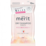 Merit Kao Merit kuiv&scaron;ampoonileht, mis hoiab teie juuksed sujuvalt koos 12 lehte