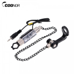 Iron Fishing Bite Alarm Chain Hanger Swinger LED valgustatud indikaator