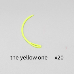 V&auml;rvilised plastikust kumerad vardad 20 tk/1 pakk plastikust &otilde;mblusn&otilde;elad DIY kudumisvardad kollane