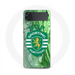 Coque Samsung Galaxy Z Flip4 scp sporting portugal fond vert