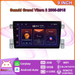 Androidi autoraadio Suzuki Grand Vitara 3 jaoks 2005-2015 Multimeediumipleier, Navigatsioon 2Din Stereo Carplay peaseade Heli 2+32GB 2+32GB