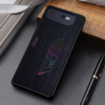 Korpus Asus ROG Phone 6 coque lihtsa ja ainulaadse disainiga kerge puidumustriga pu nahast kate asus rog telefoni 6 &uuml;mbrisele Asus ROG Phone 6 must