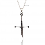 Vintage Narsil Murtud M&otilde;&otilde;ga kaelakee Meestele Naiste Moveis Ehted Cosplay Lahe Punk M&otilde;&otilde;ga ripats Kaelakee Kingitus