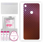 apgo skin sticker film foil vinyl for the BACK compatible with Honor 8A Pro, scratch-resistant, easy to install - Carbon Chameleon CAKA5