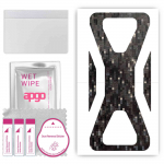 apgo Protective Skin Sticker for the back compatible with Black Shark 3 Pro, Wrap Film, Foil, Vinyl - Pattern Carbon Black Pixel