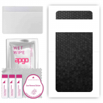 apgo Protective Skin Sticker for the back compatible with Google Pixel 6 Pro, Wrap Film, Foil, Vinyl - Pattern Black Honeycomb