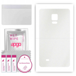 apgo Protective Skin Sticker for the back compatible with Samsung Galaxy Note 4 N910, Wrap Film, Foil, Vinyl - Pattern Matte Transparent