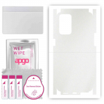 apgo Protective Skin Sticker for the back+sides compatible with Oppo Reno 6 5G, Full Wrap Film, Foil, Vinyl - Pattern Matte Transparent
