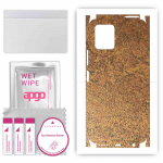 apgo Protective Skin Sticker for the back+sides compatible with Vivo Y15C, Full Wrap Film, Foil, Vinyl - Pattern Rusty Copper