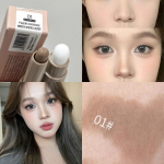 Nose Shadow Retouching Stick Bronzers Kontuuriv meigipliiats Naturaalne hall Pruun Kolmem&otilde;&otilde;tmeline N&auml;o Matte Varjukreem pintsliga kontuur 01 Natural Brown