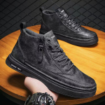 Meeste s&uuml;gis- ja talvised vabaaja nahast meeste kingad sametiga Uued lukuga mood kingad Martin Boots 39 hall