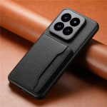 Luksuslik multifunktsionaalne nahast rahakoti telefoni&uuml;mbris Coque Xiaomi 14 Ultra 13 Pro Ultra Poco F5 kaardihoidja p&otilde;rutuskindel kate For Xiaomi 14 must