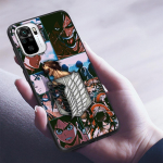 Anime Attack on Titan Eren Yeager silikoonist telefoni&uuml;mbris Xiaomi Redmi Note 9 9T 10 10s 11 11s 11E 8 7 Poco M3 M4 Pro kaane&uuml;mbrisele Redmi Note 7