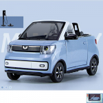 1/24 skaala WuLing MINI EV simulatsiooniautode kaunistus, sulamist survevalatud veoauto staatiline elekter v&otilde;ib ukse avada M&auml;nguauto kingitus kollektsiooni armastajatele 1/24-Size:12.8*5.8*5.6cm taevasinine v&auml;rv