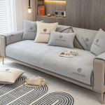 Luksuslik libisemiskindel diivani kate Hall &auml;&auml;riskattega r&auml;tik Nahast diivanipadi kaasaegne lihtne 4 hooaja universaalne kodukaitse kate 70x70cm 1pcs