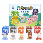 Laste v&auml;rvide sortimine Loomade sobitamise maja Montessori m&auml;ng Vikerkaar S&otilde;rme nukk number Tunnetus Kihelkond &Otilde;ppimine Sensoorsed m&auml;nguasjad