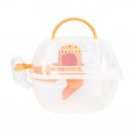 Hamsteri reisipuur, k&auml;eshoitav kingitus, hoiab soojas v&auml;ikeloomade hamstri siseruumides kastis hamstri vedaja puur, l&otilde;bustuspark, lemmikloomade tarvikud