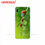 silikoonist telefoni&uuml;mbris huawei Y5 Y6 Y7 Y9 PRO PRIME 2019 honor 8s 8a 20 LITE PRO 10i view 20 V20 jaoks nelja lehega lepatriinu karikakar honor 20 lite