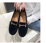 Disainer Metallpandlaga naiste t&ouml;&ouml;baleriinad hingavad mokassiinid luksuslikud Oxford kingad seemisnahast loaferid 41