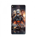 Coque Maniacase pour Huawei P8 Max Verstappen F1 art wallpaper