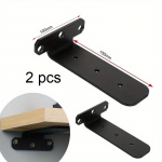 2 tk ujuvad riiuliklambrid, L-klamber riiulite jaoks, mis on v&auml;ga vastupidavad, paksendatud ja laiendatud varjatud traksidega liitenurkklambrid