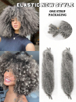 16-tollised Kinky Twist Marley punutud heegeldatud juuksed s&uuml;nteetilised, eelnevalt eraldatud vetruvad afro-keerduvad juuksed Butterfly Locs punutisteks 16inch