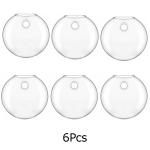 1/2/4/6 tk lame klaasist vaas, l&auml;bipaistev seinale kinnitatav vaas, seinale riputatav klaasterraariumide istutusmasin 6pcs