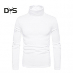 Meeste s&uuml;gistalvine &uuml;laosa k&otilde;rge kraega kaelakaitse &uuml;hev&auml;rviline Slim Fit paks soe pehme pullover pikkade varrukatega meeste alumine topp L helehall v&auml;rv