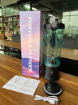 Kaasaskantav mahlapress-blender IPX7 juhtmevaba puuviljamahlapress USB laetav 600ml suure mahutavusega mahlakruus sportimiseks valge