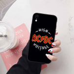 AC DC telefoni&uuml;mbris iPhone 6 6s 7 8 11 12 13 14 15 XS Pro Max XR X SE jaoks, Samsung S20 S21 S22 S23 S24 FE Ultra S8 S9 S10 Plus Lite S21S S10E jaoks iPhone 13 pruunikas-kollane