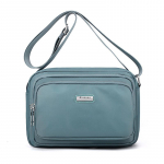 Nailonist naiste &otilde;lakott Veekindel crossbody kott V&auml;ike ruudukujuline kott Mitmekihiline kott Mobiiltelefoni kott hall