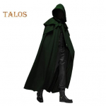 Halloweeni Cosplay Mantliga kapuutsiga &uuml;hev&auml;rviline disain Unisex keeb lahtiselt sobiva maskeerimispeo n&otilde;ia kost&uuml;&uuml;m XXXL roheline