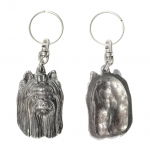 Yorkshire Terrier, Yorkie III - Silver-plated pendant with a dog in a decorative box, handbag decoration, backpack pendant by Art-Dog brand