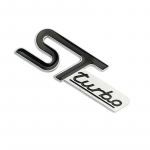 Metallist ST Turbo logoga auto esiv&otilde;re m&auml;rgi k&uuml;lg, tagumine pagasiruumi embleemi kleebis Fiesta Everest Focus M-ondeo K-uga Ranger M-ustang F150 Transit jaoks Badge Sticker