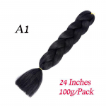 1 pakk s&uuml;nteetilised punutud juuksed Ombre punutud juuksepakid Jumbo Braid juuksed naistele hulgim&uuml;&uuml;k DIY soeng Sinine hall must