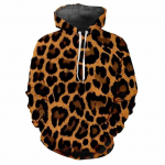 Meeste s&uuml;gisene leopardprintide seeria 3D digitaalprintimine Pullover Hoodie Moodsad dressipluus Mees XXXXL