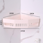 Vannitoa panipaik ilma puuriiulideta seinakinnitus nurgariiul du&scaron;ihoidik WC-&scaron;ampooni hoidja jaoks Vannitoatarvikud valge