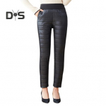 Naiste puuvillased p&uuml;ksid elastsed k&otilde;rge v&ouml;&ouml;kohaga sirge s&auml;&auml;rega pikad taskutega p&uuml;ksid, v&auml;rviga paksendatud tepitud p&uuml;ksid L veinipunane v&auml;rv