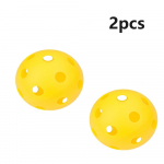 V&auml;litingimustes 74 mm l&auml;bim&otilde;&otilde;duga Pickleballi k&otilde;va PE 40 auguga k&otilde;rge elastsusega Pickleball, vastupidav v&auml;litingimustes kasutatav 2-pakk 74mm-2pcs roheline