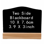 4tk puidust loominguline kahepoolne v&auml;ike tahvel kaasaskantav eemaldatav kodu hotelli baari kirjutustahvel Blackboard + bottom