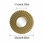 1 tk/3 tk Nordic Vintage taustaga elutoa taustaga magamistoa kuldne ripppeegel