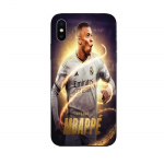 Coque Maniacase pour iPhone XS Kylian Mbappe Real Madrid Wallpaper