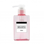 FLH 100/150/250/280/450 ml t&uuml;hje &scaron;ampooni du&scaron;igeeli pumbaga pudeli jaotur 150ml l&auml;bipaistev roosa v&auml;rv