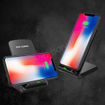 SHOP-STORY - WIRSTAND : SUPPORT Chargeur Induction 15W Universel Rapide et Sans Fil &agrave; Double Bobine - Mode Portrait ou Paysage